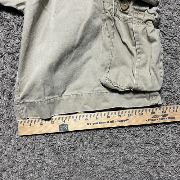 VTG Y2K Cargo Military Shorts Aeropostale Utility Tan‎ Draw String - Picture 6 of 8